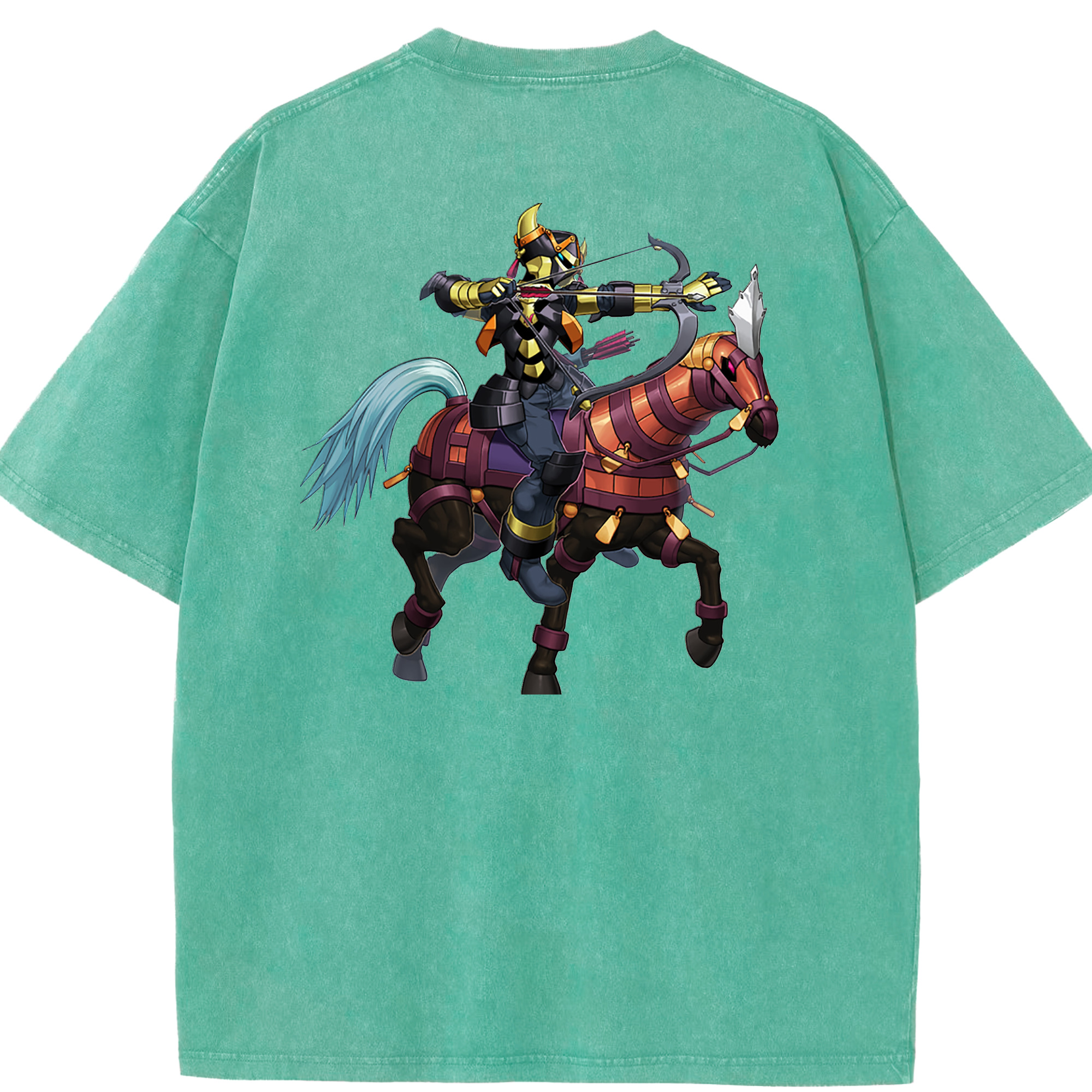 （画像用） 遊☆戯☆王 Yu-Gi-Oh! 綿100% ヴィンテージ風 半袖Tシャツ（背面プリント）